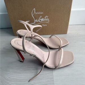 Christian Louboutin Condora Leather High-Heel Sandals in Lèche